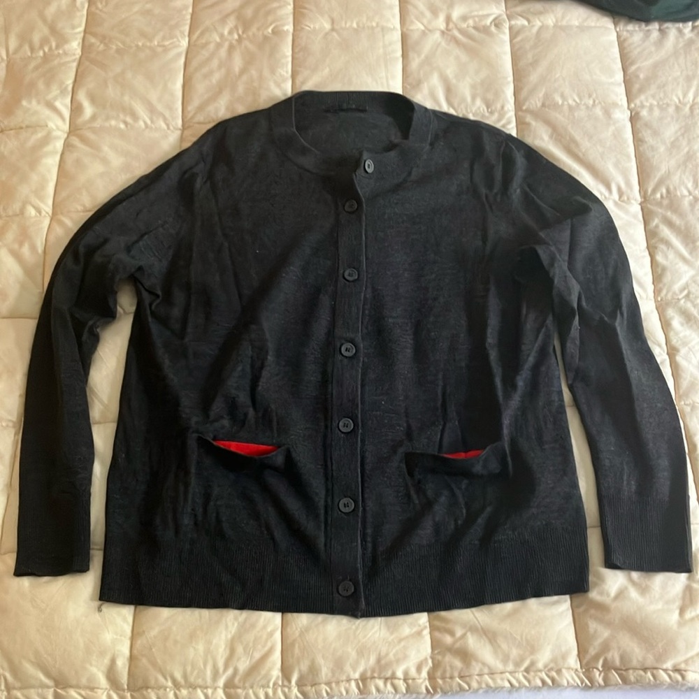COS Wool Cardigan with contrast pockets